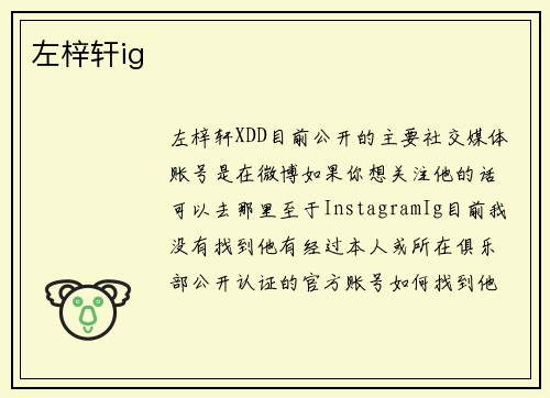 左梓轩ig